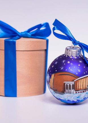 Custom house ornament, Hand Painted on Glass Bauble by Photo, Unique personalized Gift3 photo