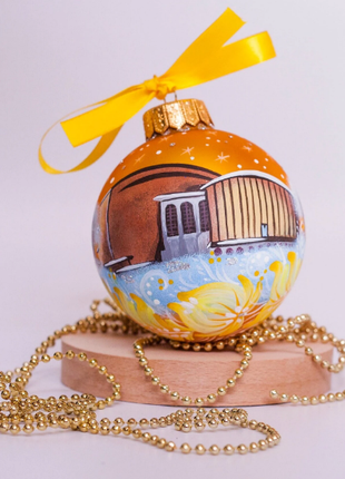 Custom house ornament, Hand Painted on Glass Bauble by Photo, Unique personalized Gift8 photo