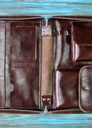 Leather Binder, Handmade Real Leather Planner for Men and Women3 photo