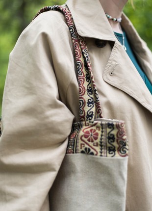 Women's Shoulder bag made of Natural Textile PHOENIX5 photo