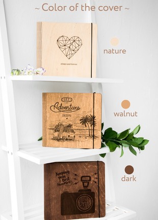 Wooden Photo Album "Always and Forever"9 photo