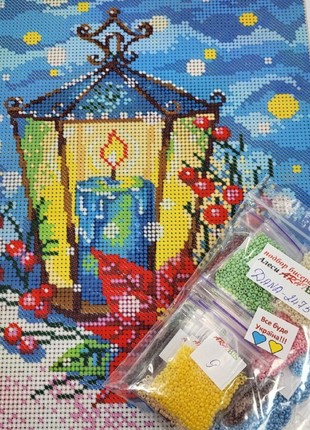Kit Bead Embroidery Christmas Lantern 24754 photo