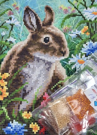 Kit Bead Embroidery Rabbit zpt-0324 photo