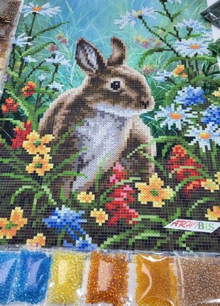 Kit Bead Embroidery Rabbit zpt-0323 photo