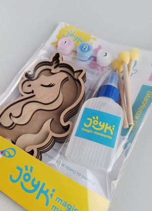 Joyki 3d wooden coloring book creativity kit «Unicorn»8 photo