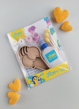 Joyki 3d wooden coloring book creativity kit «Ice cream»2 photo