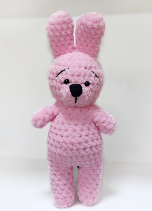 Baby girl bunny toy, Stuffed plus pink rabbit