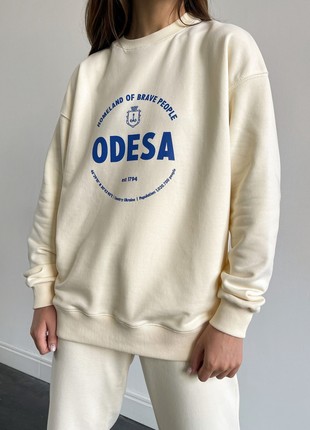 Sweatshirt with Odesa print in milk3 photo