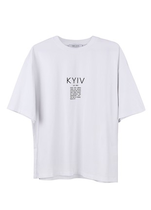 T-shirt with Kyiv print in white4 photo