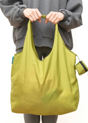 Shopper bag made from recycled plastic bottles ♻️, oliva