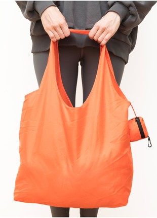 Shopper bag made from recycled plastic bottles ♻️, orange1 photo