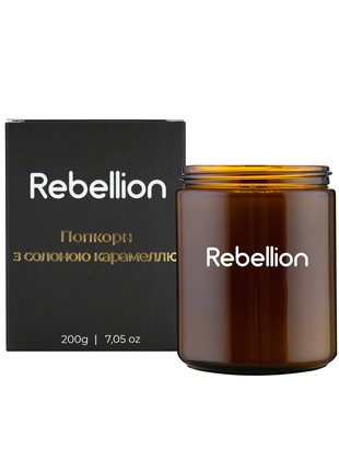 Rebellion Popcorn With Salted Caramel Scented Candle, 200 g2 photo