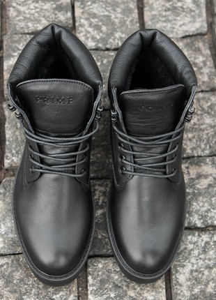High winter shoes for men, genuine leather and fur, "PS 590"5 photo