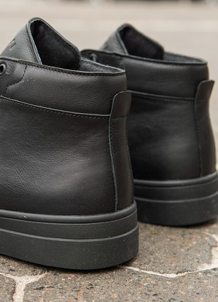 Men's shoes made of natural leather. Sneakers with insulation! 1547 photo