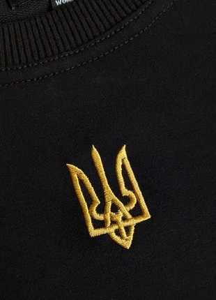 Women`s sweatshirt with trident Slim Vsetex Black2 photo