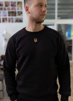Men`s sweatshirt trident Warm Vsetex Black2 photo