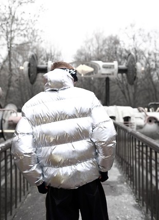 Winter men's down jacket OGONPUSHKA Homie 2.0 silver7 photo