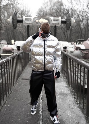 Winter men's down jacket OGONPUSHKA Homie 2.0 silver9 photo