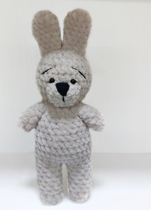Gender neutral baby gift, Cute soft bunny toy, Plush rabbit present