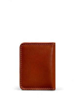 Slim Leather Business Card Holder 4.0 light brown Be bravery (BN-KK-4-k-b)2 photo