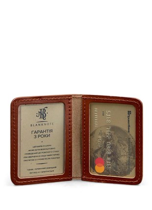 Slim Leather Business Card Holder 4.0 light brown Be bravery (BN-KK-4-k-b)3 photo