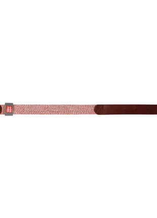 WAUDOG Classic genuine leather and recycled cotton dog collar, M, W 20 mm, L 30-39 cm Brown2 photo