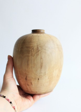 Unique vase handmade, natural wooden dried flower vase9 photo