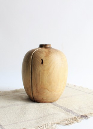 Unique vase handmade, natural wooden dried flower vase7 photo