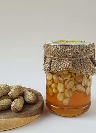 Honey with peanuts ECO-MedOK, 320 grams - set of 3 items