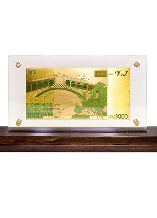 Banknote 1000 EUR (euro) in a box 14.5*28 cm3 photo