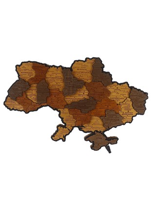 Map of Ukraine 3D volume with backlight (220V) 55*38.5 cm