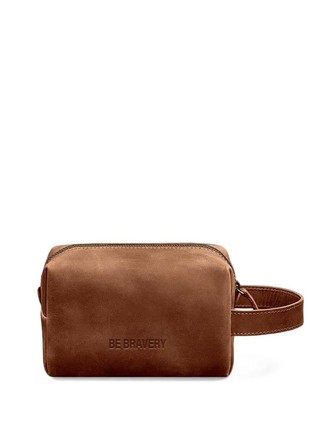 Leather makeup bag 5.0 llight brown Be bravery BN-CB-5-k-kr-b3 photo