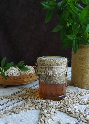 Honey with Sunflower Seeds ECO-MedOK, 320 grams - set of 3 items