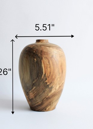 Wood vase ikebana2 photo