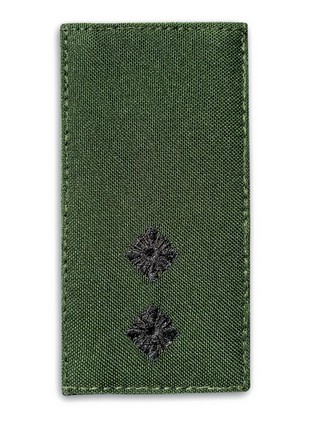 CHEVRON ON VELCRO EMBARDS OF THE TITLE OF LIEUTENANT 5X10 CM