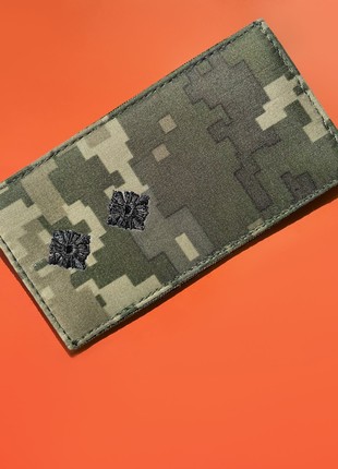 CHEVRON ON VELCRO EMBARDS OF THE TITLE OF LIEUTENANT 5X10 CM PIXEL4 photo