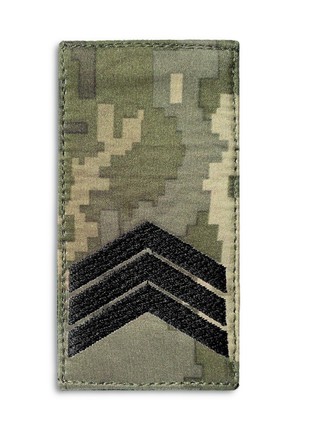 CHEVRON ON VELCRO SERGEANT RANK 5X10 CM1 photo