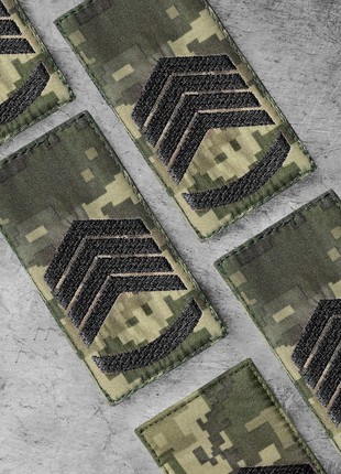 CHEVRON ON VELCRO SERGEANT CHIEF RANK 5X10 CM5 photo