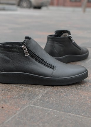 Men's leather boots mega practical.  Model "Ikos 593"2 photo