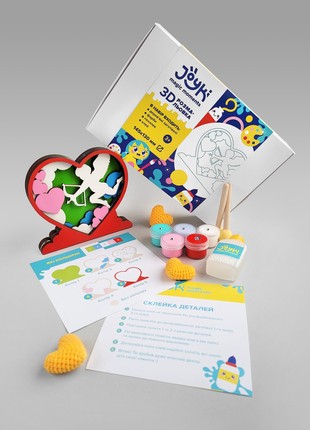 Joyki 3d wooden coloring book creativity kit «Cupid»1 photo