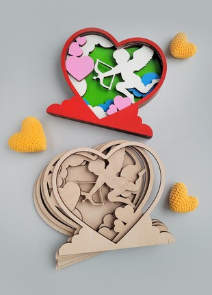 Joyki 3d wooden coloring book creativity kit «Cupid»3 photo