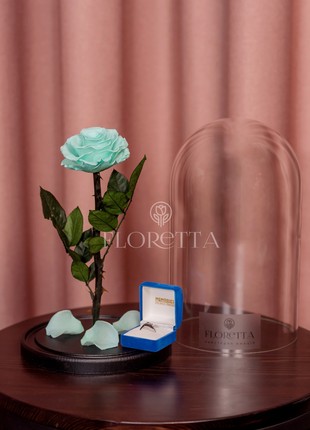 rose in glass dome tiffany2 photo
