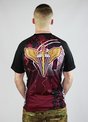 T-shirt military AIRBORNE FORCES OF UKRAINE Maroon | KRAMATAN Tactical Design2 photo