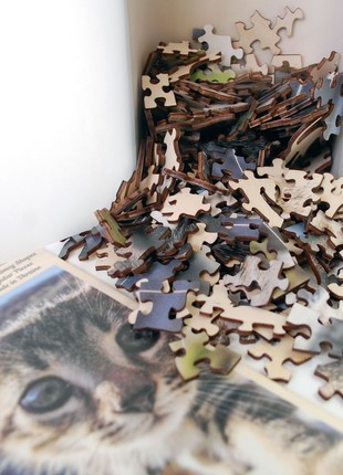 Wooden Jigsaw Puzzle - Cat - 271 pieces7 photo