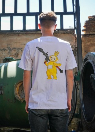 Bezlad X DimaTabu t-shirt teletubbies white / fourteen