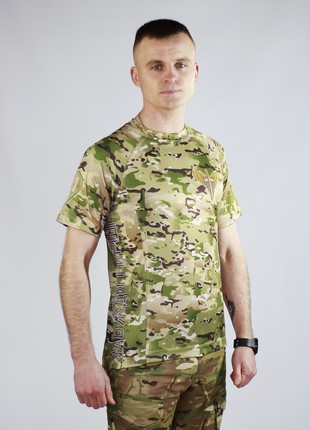 T-shirt military AIRBORNE FORCES OF UKRAINE colour mc kramatan tactical design4 photo