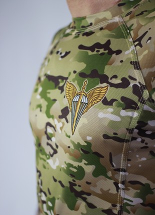 T-shirt military AIRBORNE FORCES OF UKRAINE colour mc kramatan tactical design7 photo
