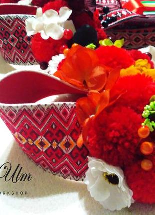 The headdress for the Ukrainian Vushka costume (summer) is orange5 photo