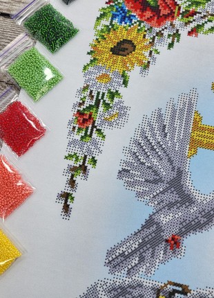 Easter Towel Kit Bead Embroidery  1694 photo