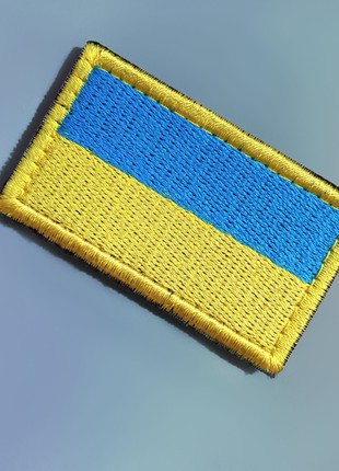 CHEVRON ON VELCRO FLAG OF UKRAINE 3X5 CM